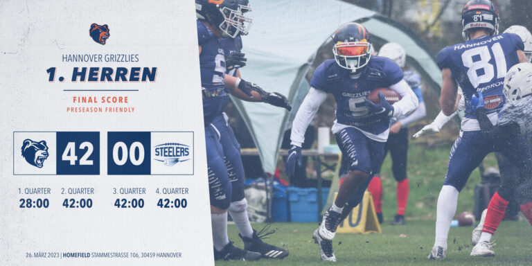 Hannover Grizzlies vs Steelers Final Score