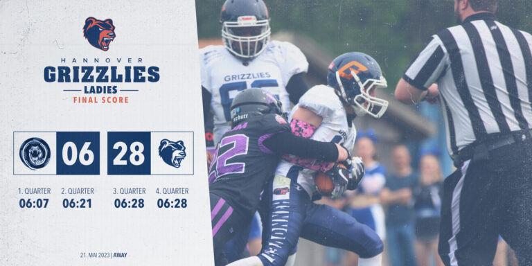 Hannover Grizzlies Ladies vs Lilienthal Venom, Endstand 28:6